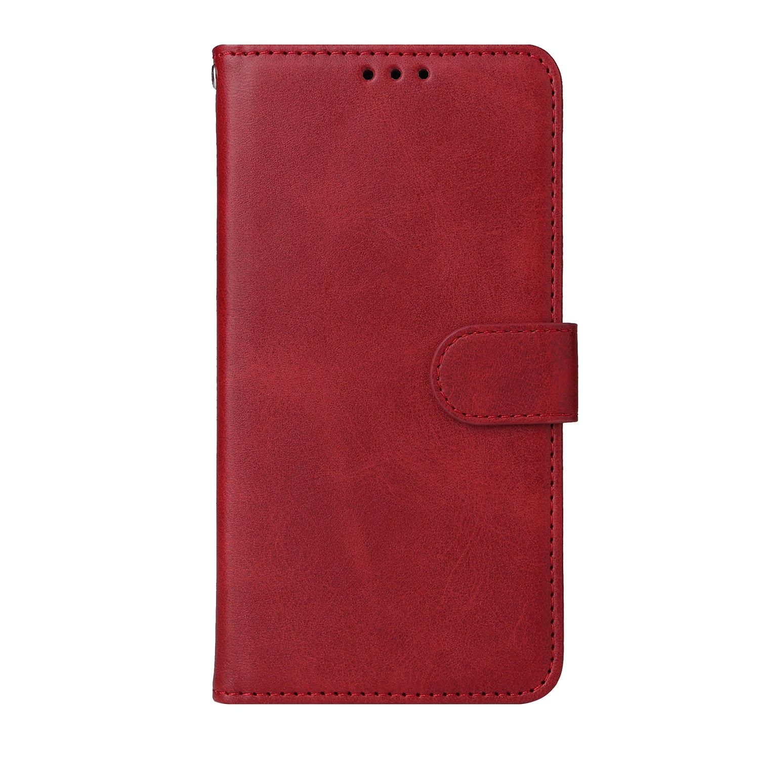 For OnePlus 15R 5G / Ace 6T 5G / Ace 6 5G Case Wallet PU Leather Folio Flip Phone Cover - Red