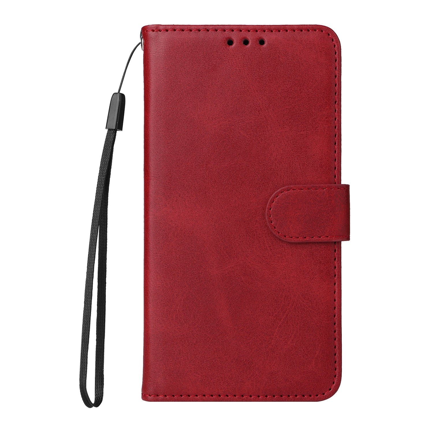 For OnePlus 15R 5G / Ace 6T 5G / Ace 6 5G Case Wallet PU Leather Folio Flip Phone Cover - Red