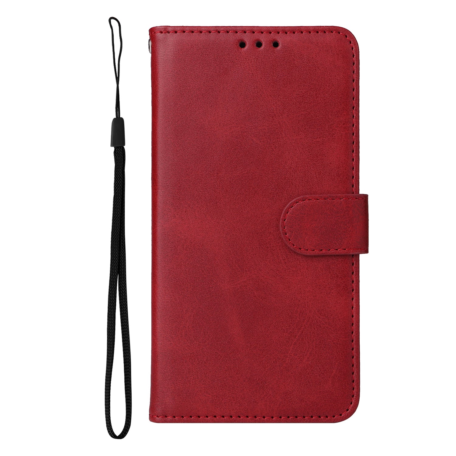 For OnePlus 15R 5G / Ace 6T 5G / Ace 6 5G Case Wallet PU Leather Folio Flip Phone Cover - Red