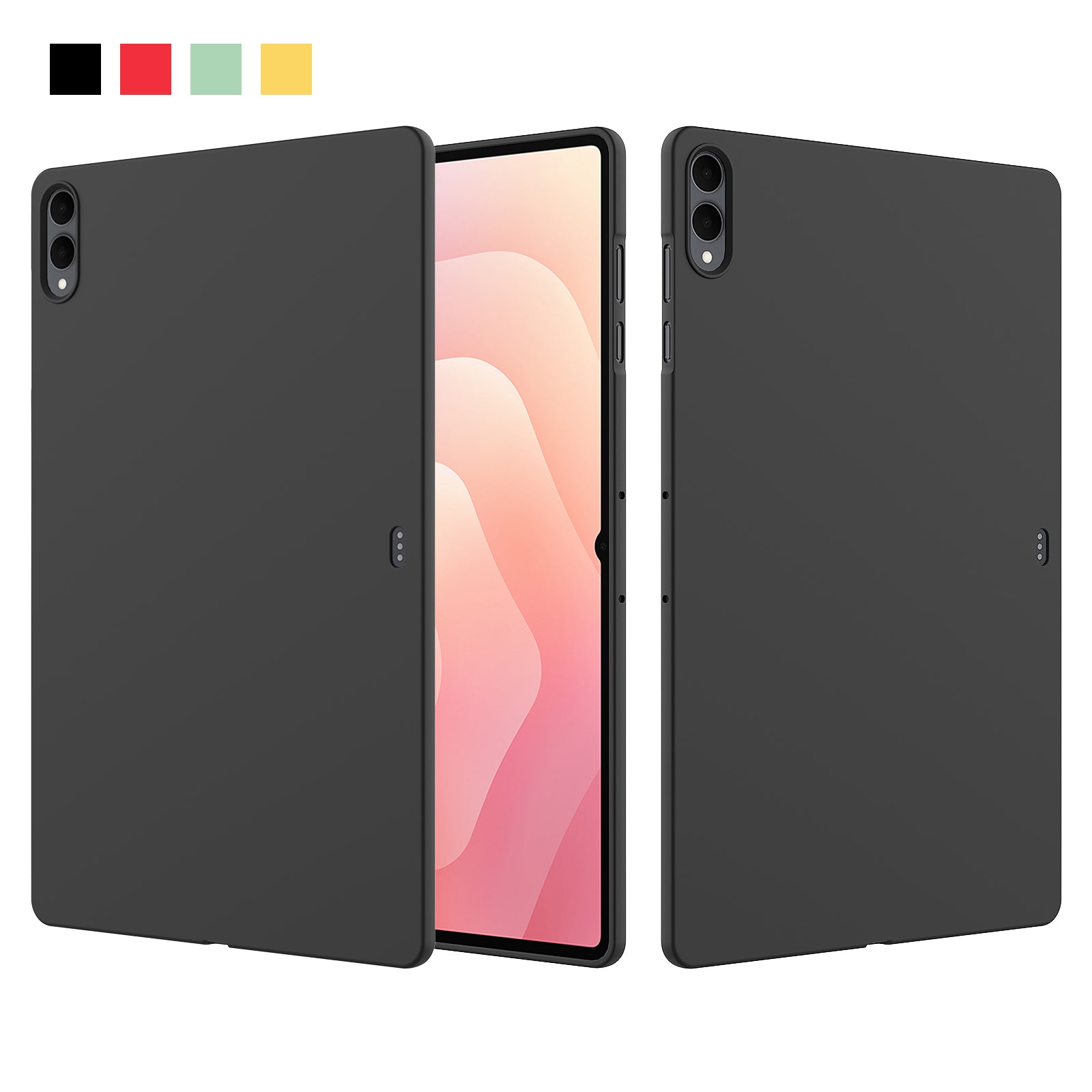 For Samsung Galaxy Tab S11 Ultra Case Liquid Silicone Protective surface Tablet Cover - Black