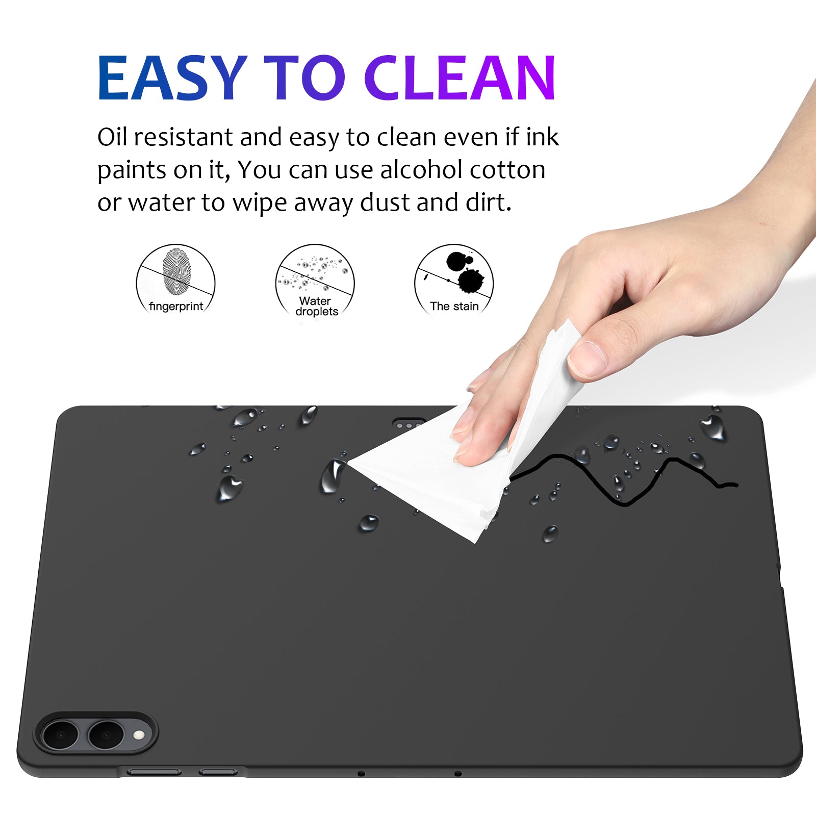 For Samsung Galaxy Tab S11 Ultra Case Liquid Silicone Protective surface Tablet Cover - Black