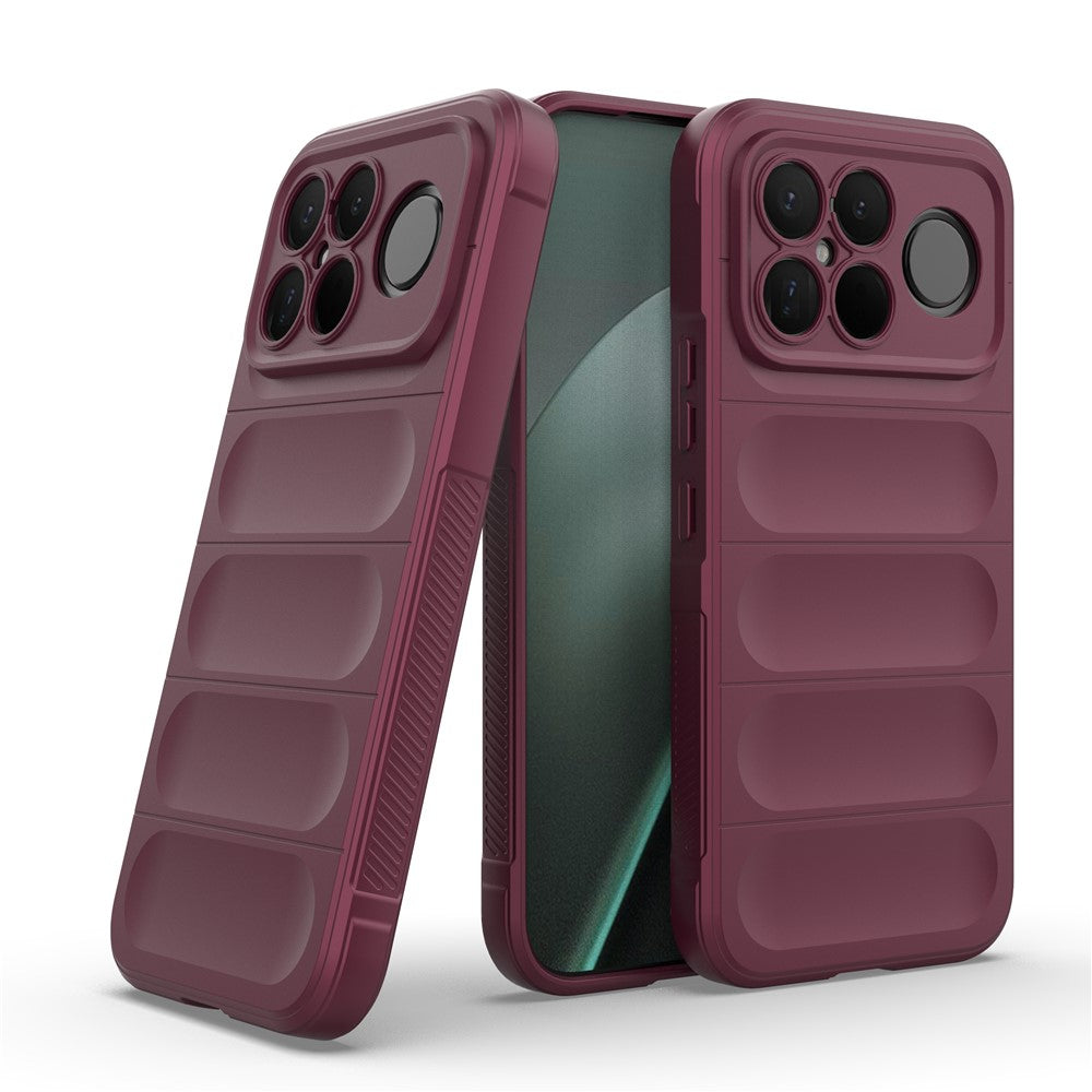 For Xiaomi Redmi K90 Pro Max 5G / Poco F8 Ultra Case Soft TPU Rugged Phone Back Cover - Wine Red