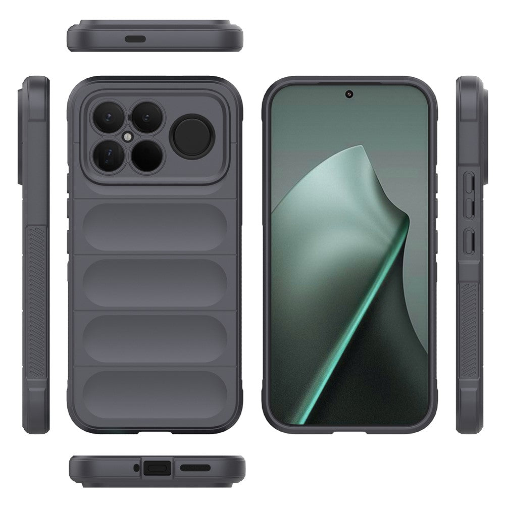 For Xiaomi Redmi K90 Pro Max 5G / Poco F8 Ultra Case Soft TPU Rugged Phone Back Cover - Dark Grey