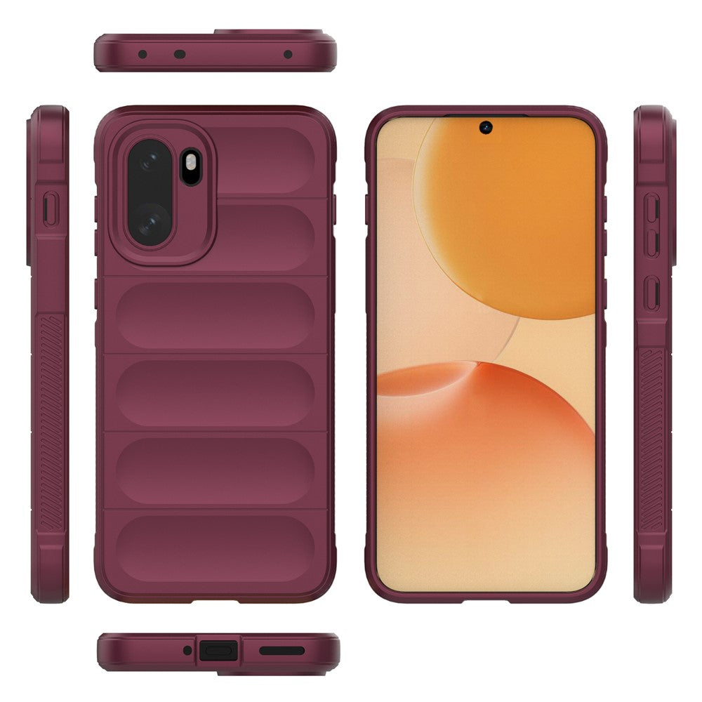 For OnePlus 15R 5G / Ace 6T 5G Case Soft TPU Rugged Phone Back Cover - Wine Red