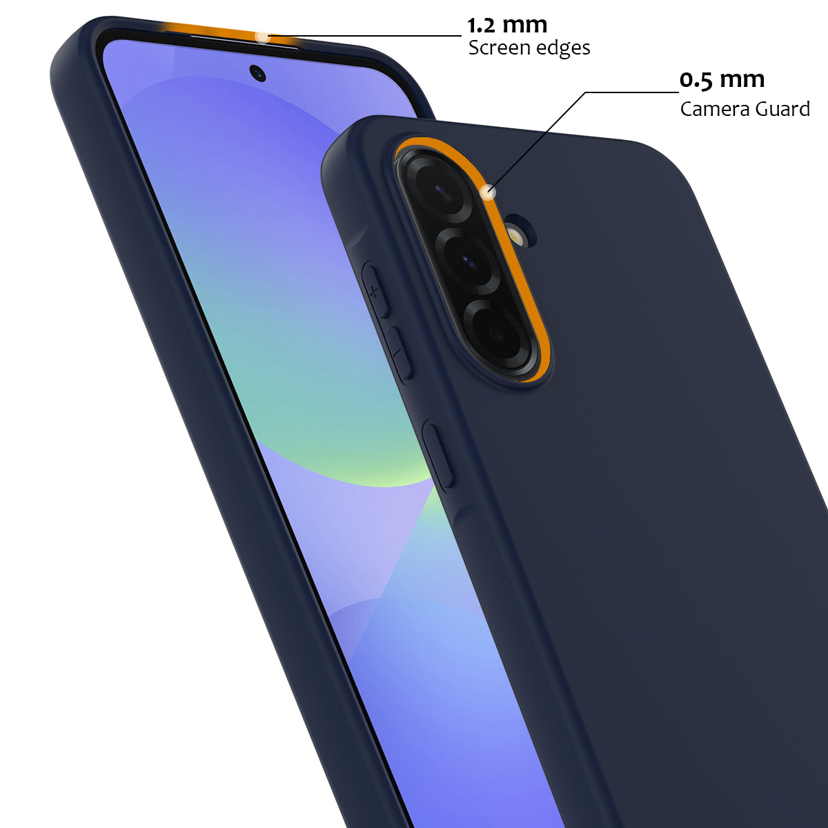 For Samsung Galaxy A37 Magnetic Case Liquid Silicone Phone Cover - Dark Blue