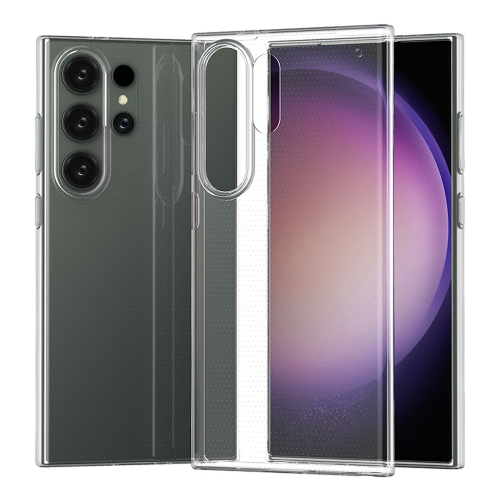 For Samsung Galaxy S24 Ultra Case Watermark-Phone Shell TPU Transparent Glossy Phone Cover