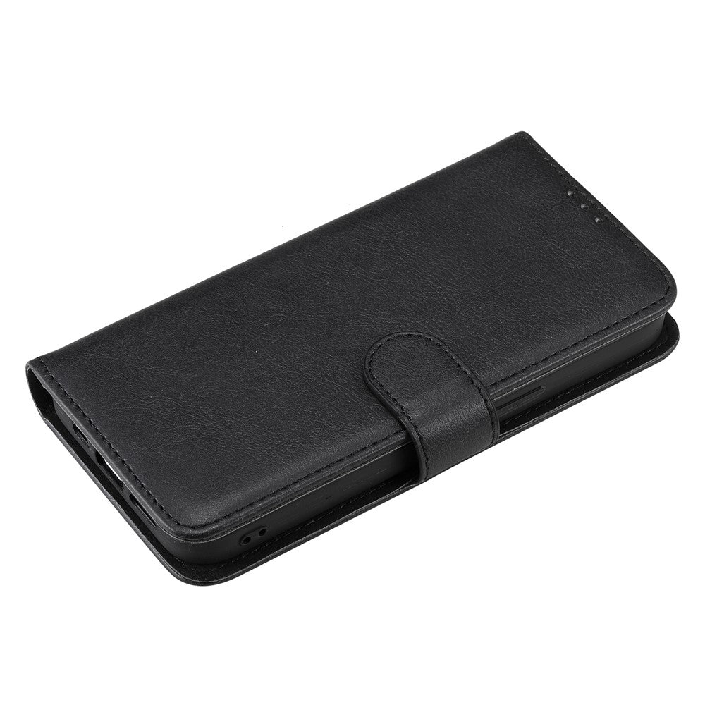 For Samsung Galaxy S25 / S24 Case 2 in 1 Detachable Magnetic Leather Wallet Mobile Cover with Strap - Black