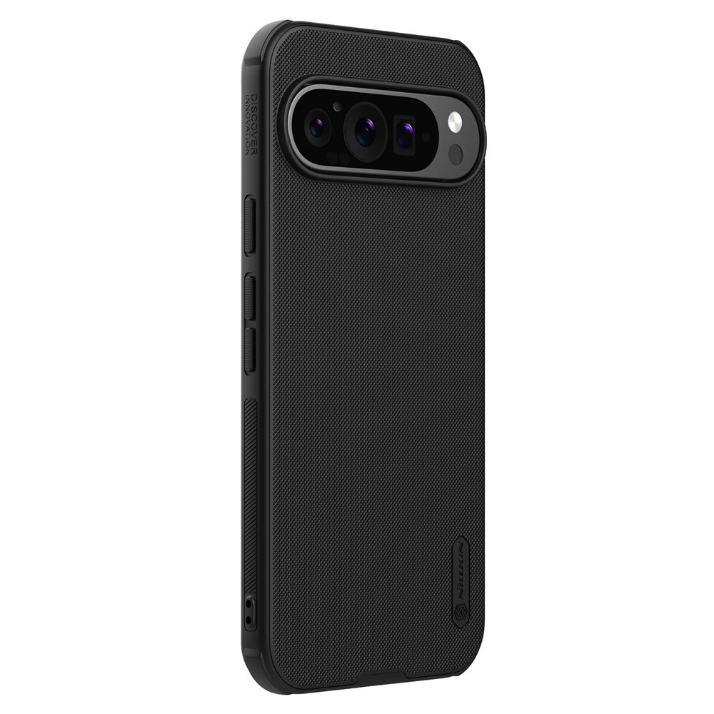 Frosted Shield Pro for Google Pixel 9 / Pixel 9 Pro Magnetic Phone Case PC+TPU Cover - Black
