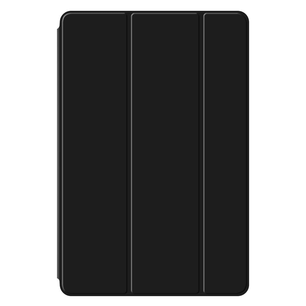 For Lenovo Idea Tab Pro / Xiaoxin Pad Pro 12.7 (2025) Case PU Leather TPU Back Trifold Stand Tablet Cover - Black