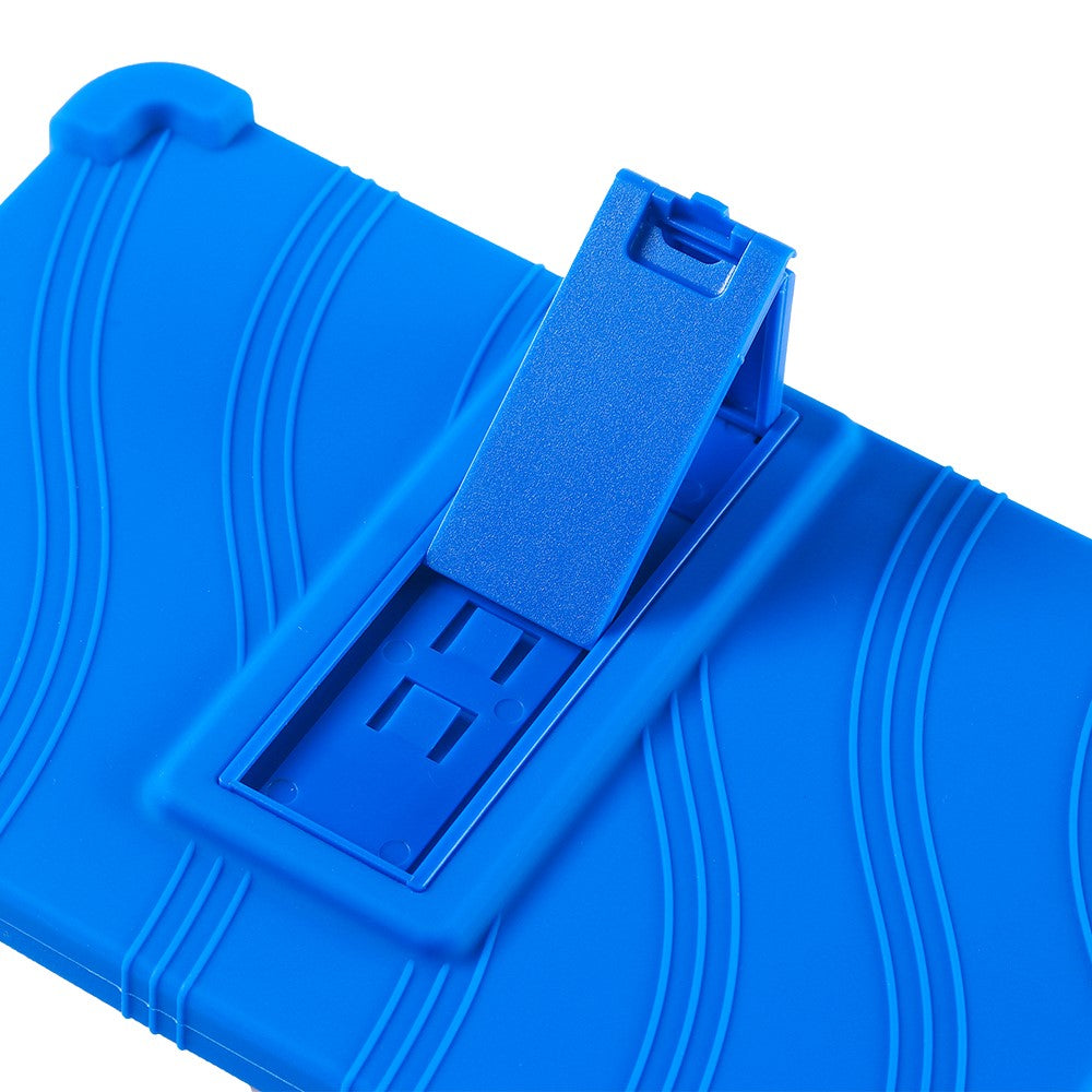 For Lenovo Tab K9 / Tab One Silicone Case with Kickstand Rugged Protective Cover - Black