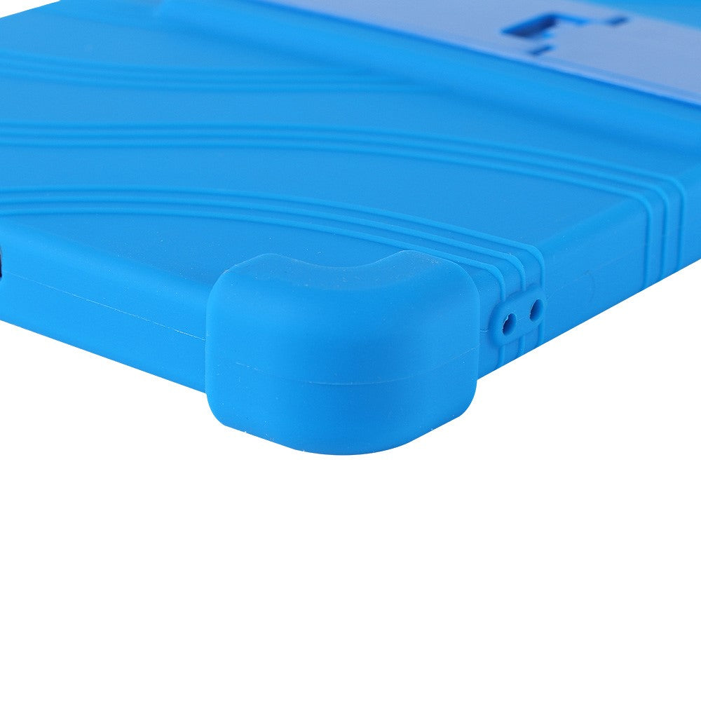 For Lenovo Tab K9 / Tab One Silicone Case with Kickstand Rugged Protective Cover - Black