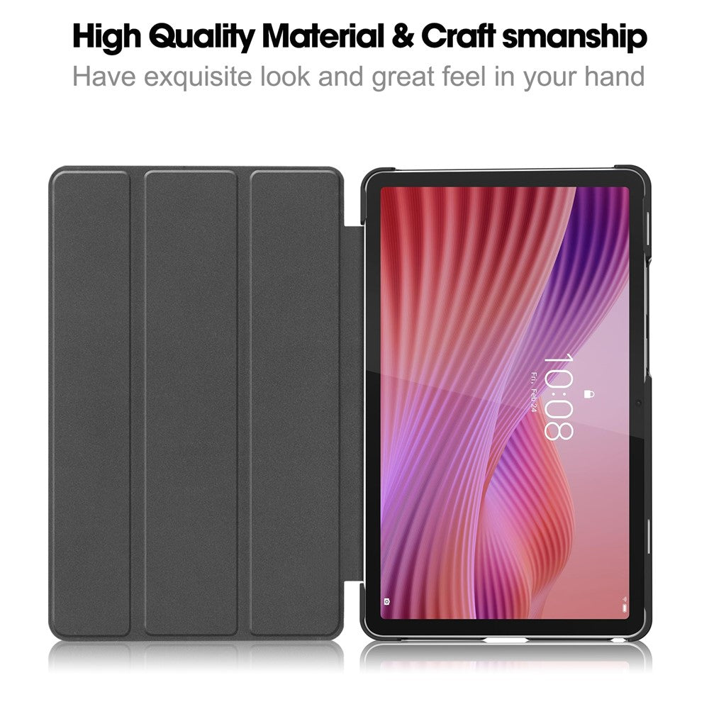 For Lenovo Tab K9 / Tab One Case Leather Stand Tablet Cover - Black