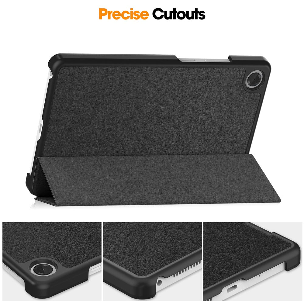 For Lenovo Tab K9 / Tab One Case Leather Stand Tablet Cover - Black