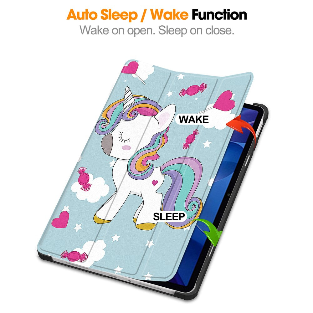 For Xiaomi Redmi Pad 2 Case Pattern Print Leather Stand Tablet Cover - Horse