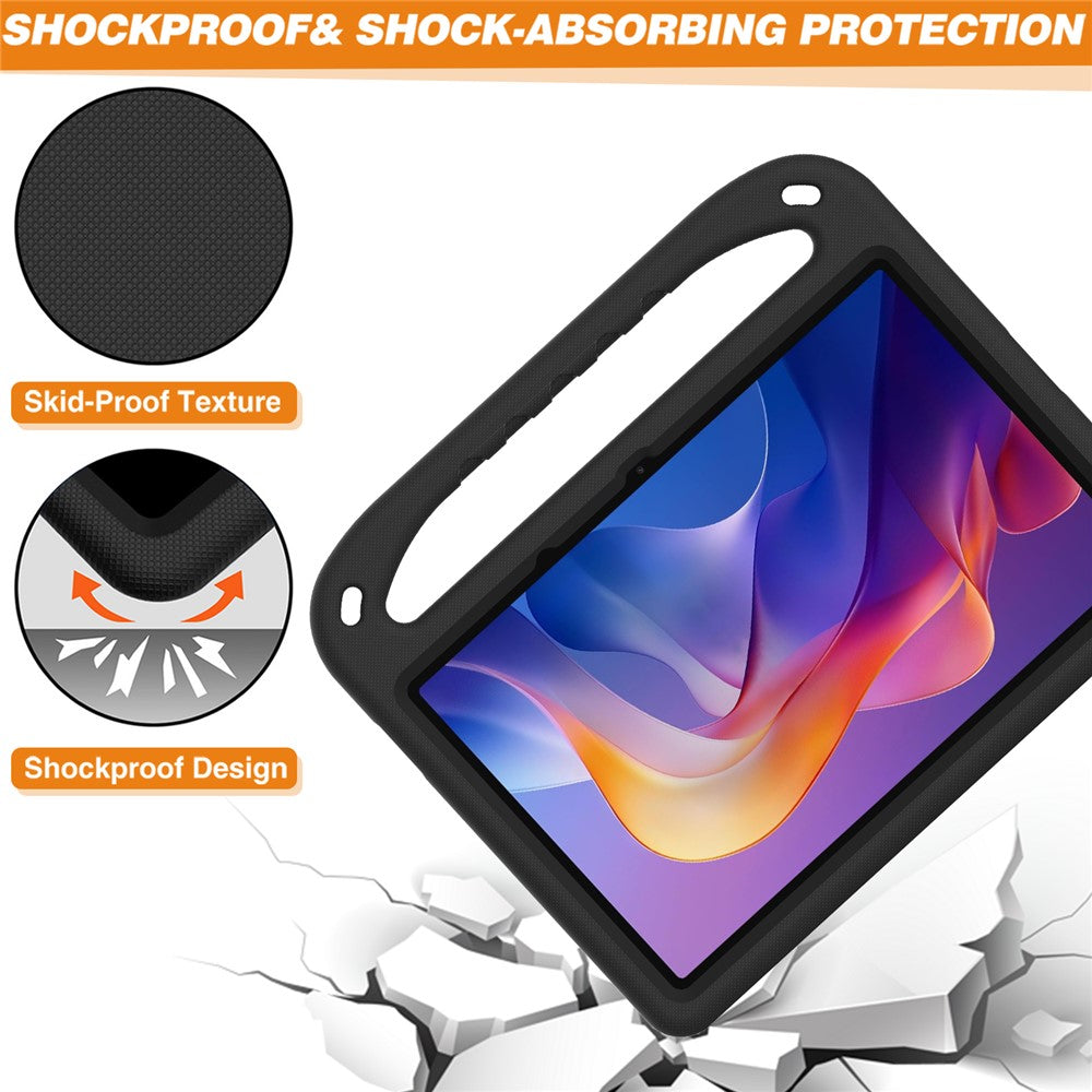 For Xiaomi Redmi Pad 2 Case Hand Grip Kickstand Tablet EVA Cover - Black