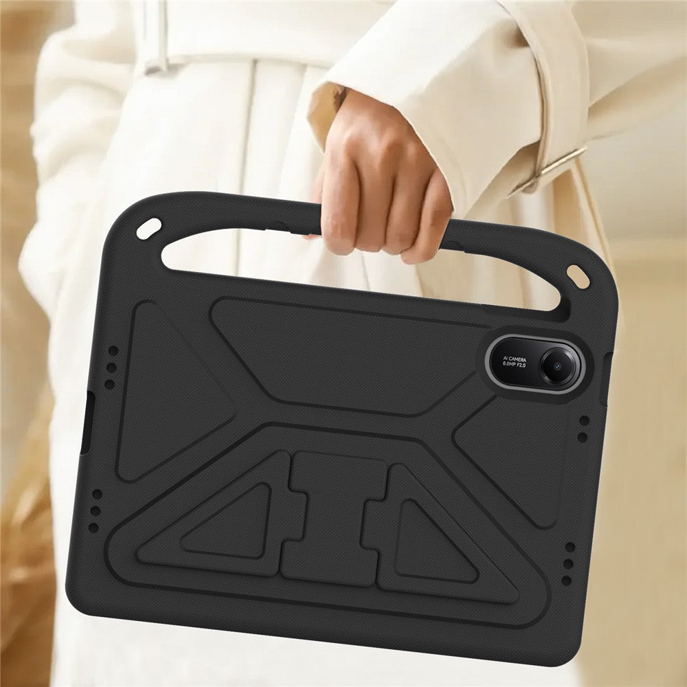 For Xiaomi Redmi Pad 2 Case Hand Grip Kickstand Tablet EVA Cover - Black