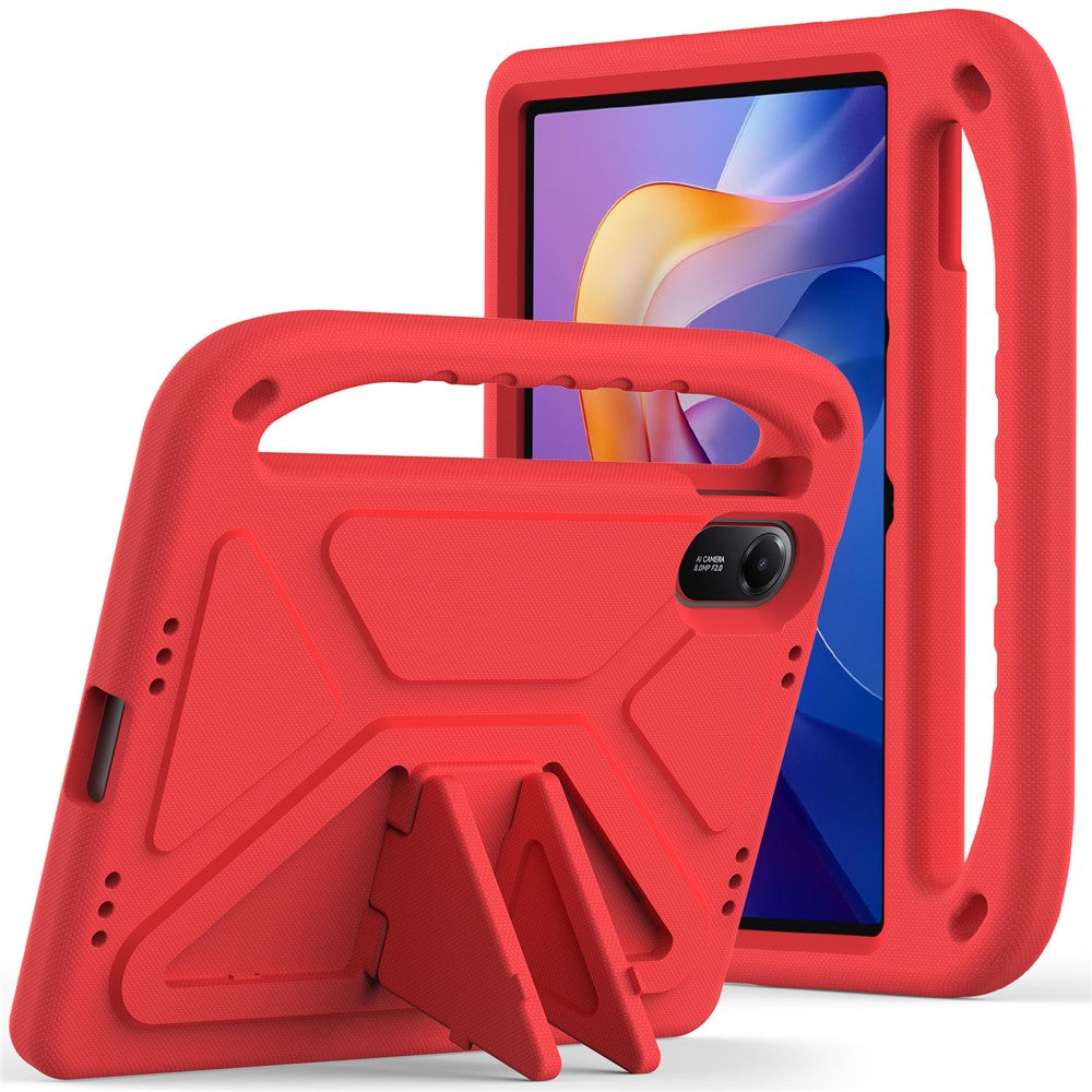For Xiaomi Redmi Pad 2 Case Hand Grip Kickstand Tablet EVA Cover - Red