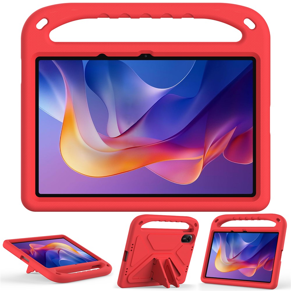 For Xiaomi Redmi Pad 2 Case Hand Grip Kickstand Tablet EVA Cover - Red