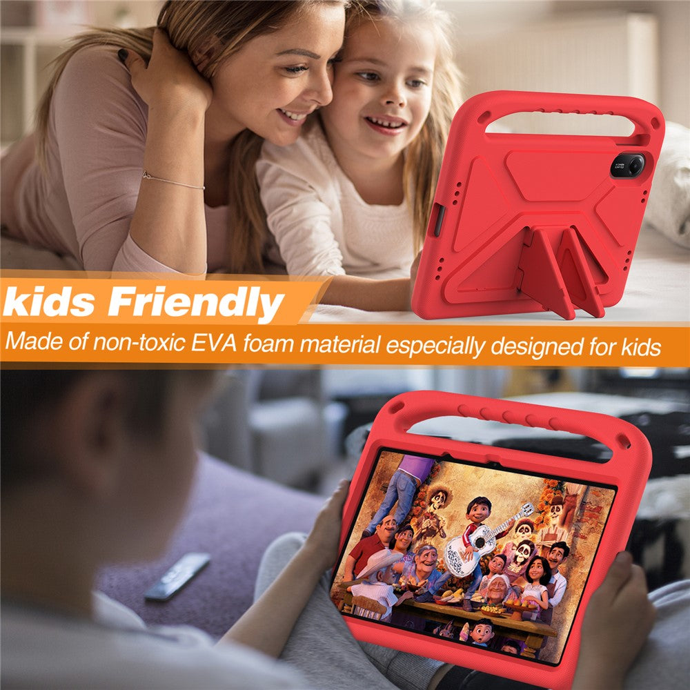 For Xiaomi Redmi Pad 2 Case Hand Grip Kickstand Tablet EVA Cover - Red