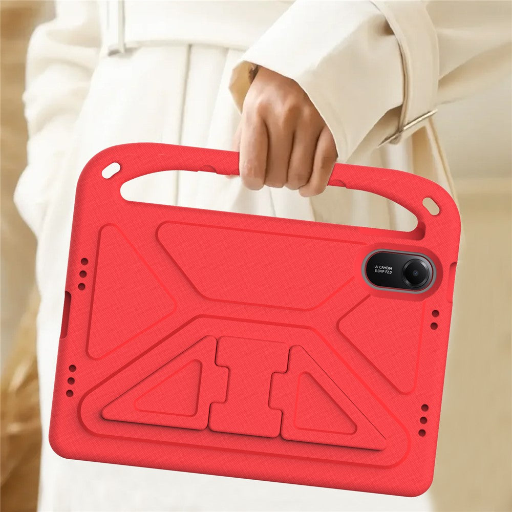 For Xiaomi Redmi Pad 2 Case Hand Grip Kickstand Tablet EVA Cover - Red