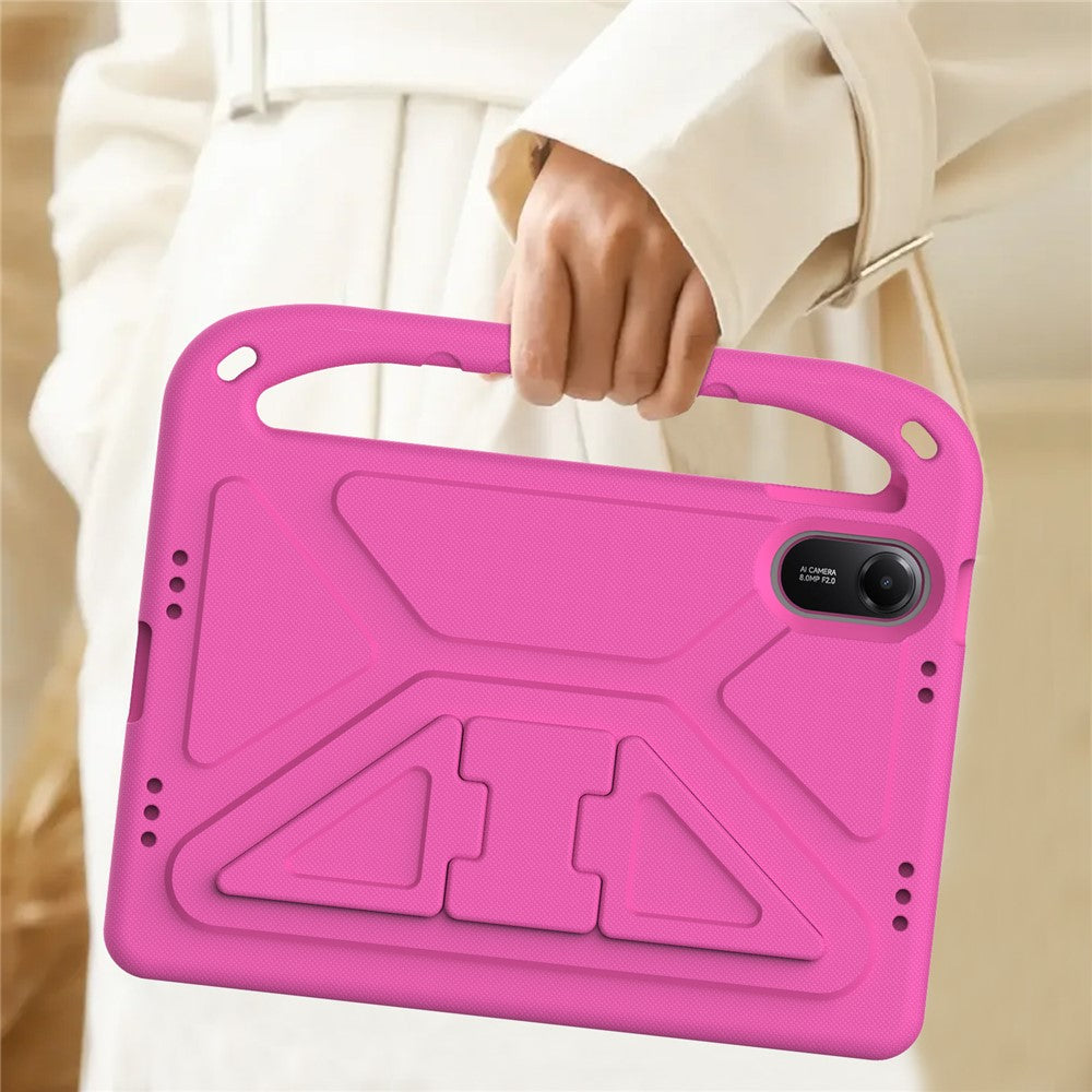 For Xiaomi Redmi Pad 2 Case Hand Grip Kickstand Tablet EVA Cover - Rose