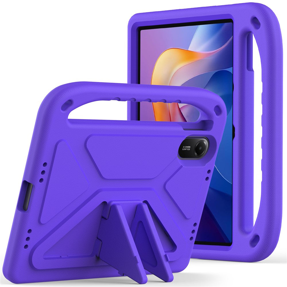 For Xiaomi Redmi Pad 2 Case Hand Grip Kickstand Tablet EVA Cover - Purple