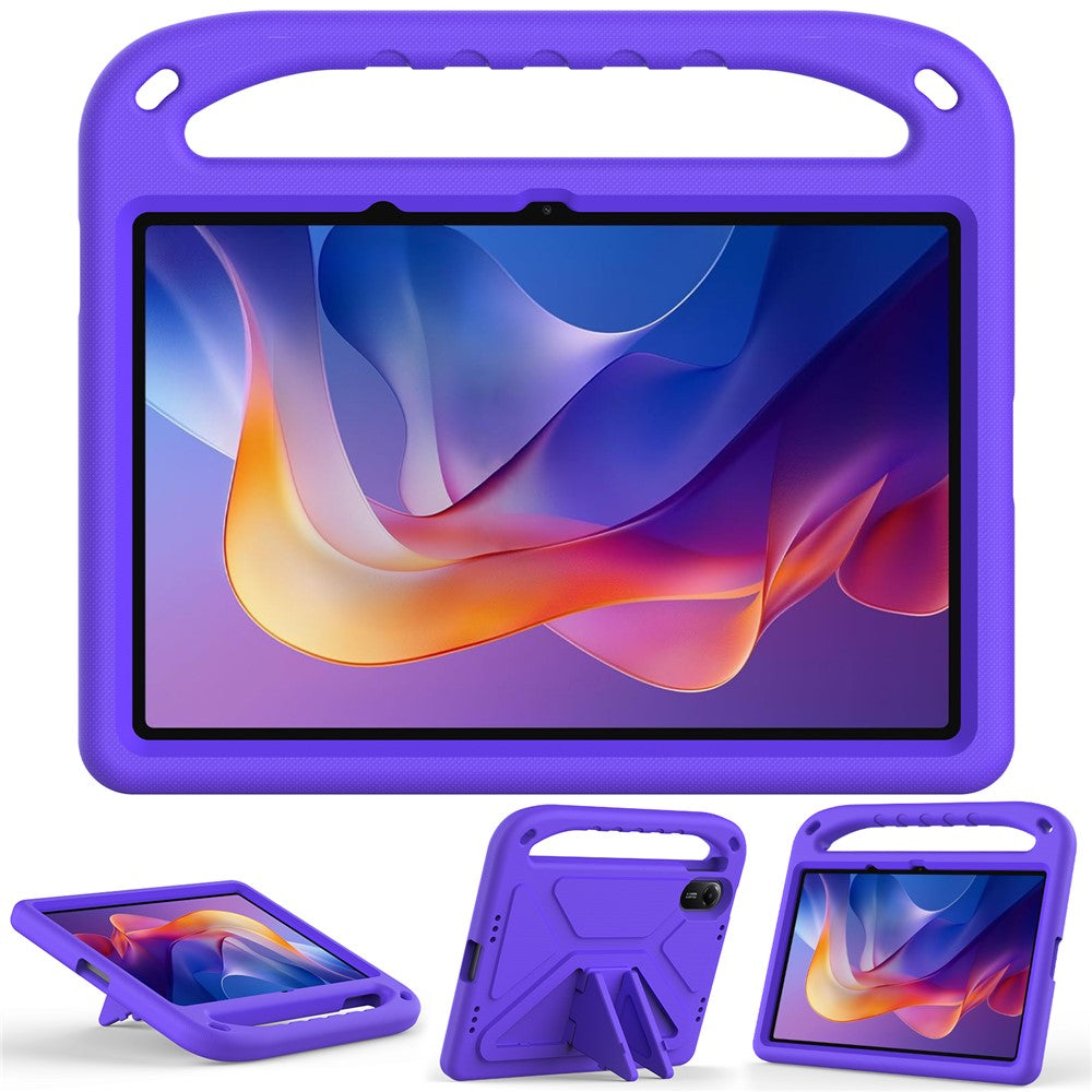 For Xiaomi Redmi Pad 2 Case Hand Grip Kickstand Tablet EVA Cover - Purple