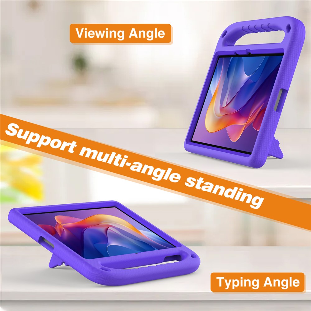 For Xiaomi Redmi Pad 2 Case Hand Grip Kickstand Tablet EVA Cover - Purple