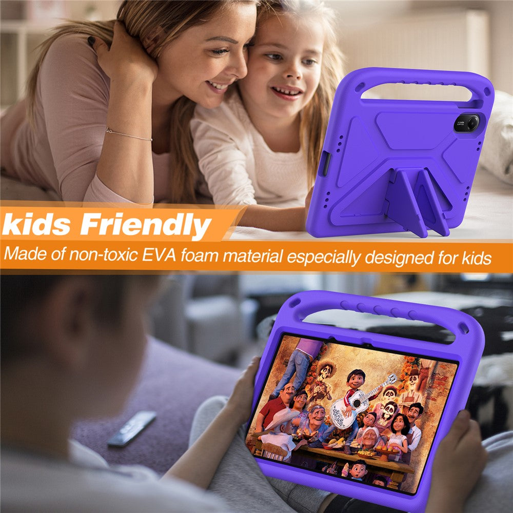 For Xiaomi Redmi Pad 2 Case Hand Grip Kickstand Tablet EVA Cover - Purple