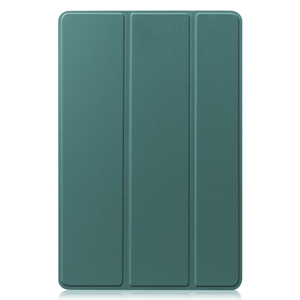 For Samsung Galaxy Tab S10 Lite Case Leather Stand Tablet Cover - Blackish Green
