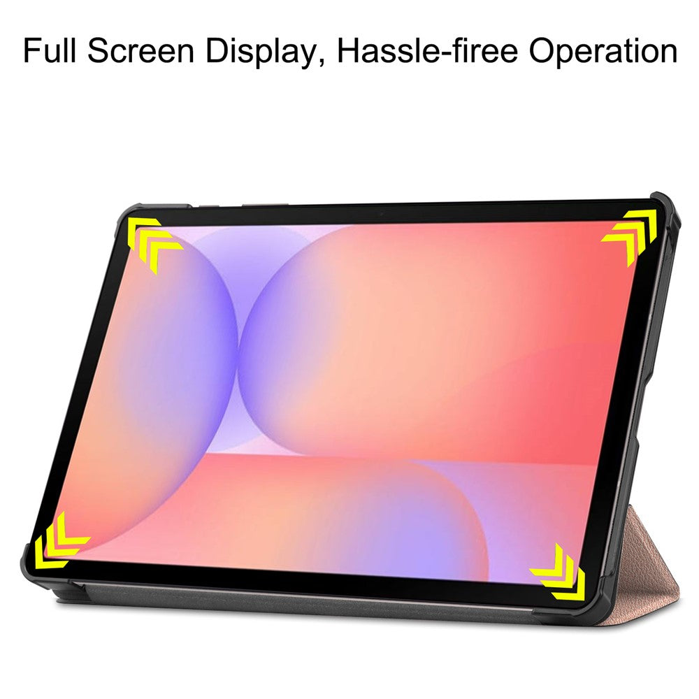 For Samsung Galaxy Tab S10 Lite Case Leather Stand Tablet Cover - Rose Gold
