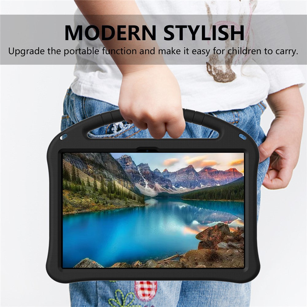 For Xiaomi Redmi Poco Pad M1 / Redmi Pad 2 Pro Case EVA Tablet Cover with Handle Kickstand Children Friendly - Black