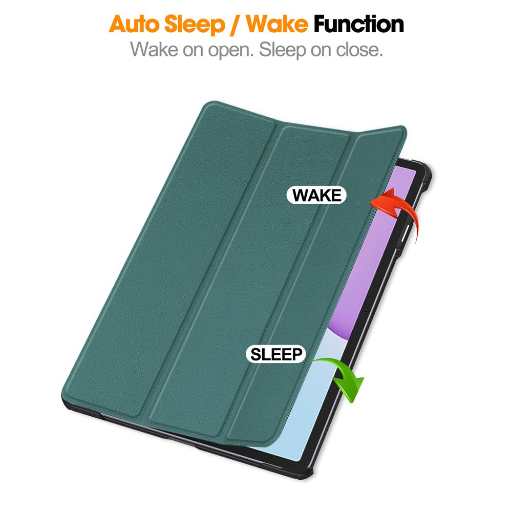 For Huawei MatePad 11.5 2025 Case Leather Stand Tablet Cover - Blackish Green