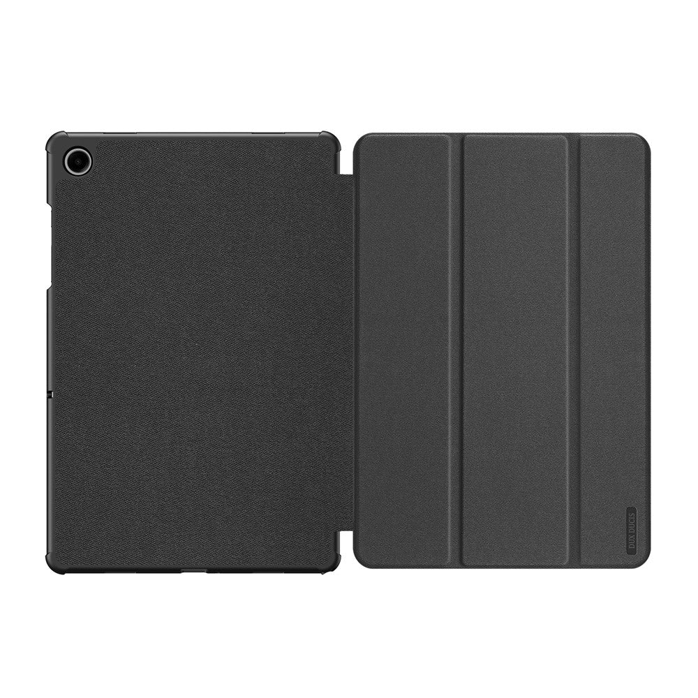 for Samsung Galaxy Tab A11+ Case Tri-Fold Stand Leather Cover Wake/sleep - Black