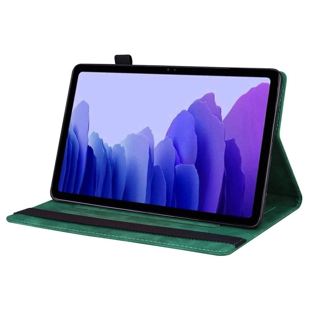 Tablet Case For Samsung Galaxy Tab S10 Lite / Tab S10 FE / Tab S9 FE PU Leather Protective Folio Cover with Card Holder - Green