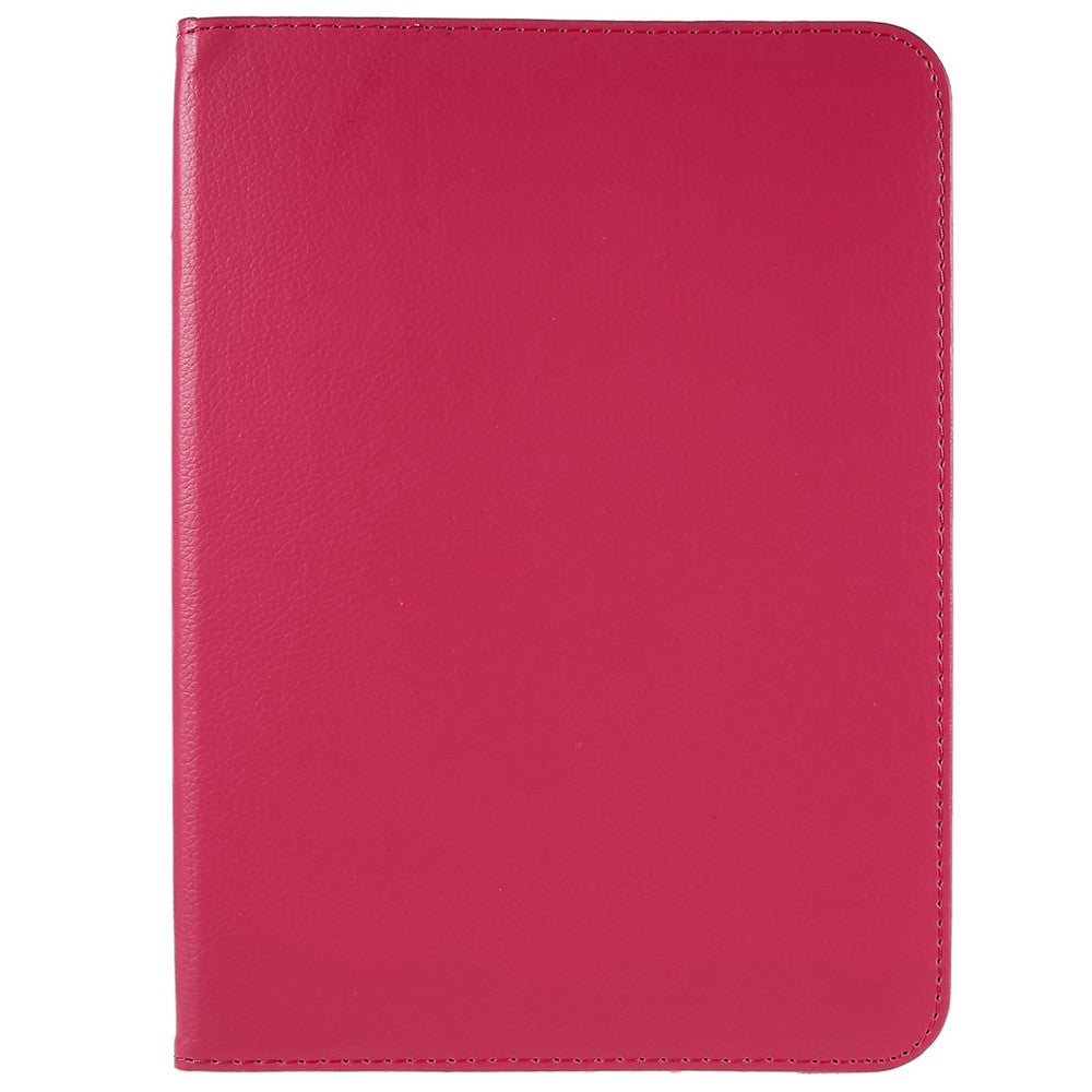 For iPad (2025) / 10.9 (2022) Protective Case Rotary Stand PU Leather Tablet Cover with Elastic Band - Rose
