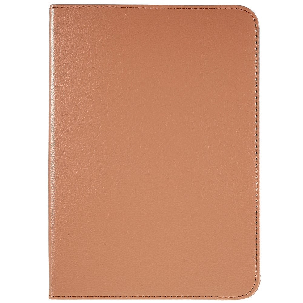 For iPad (2025) / 10.9 (2022) Protective Case Rotary Stand PU Leather Tablet Cover with Elastic Band - Rose Gold