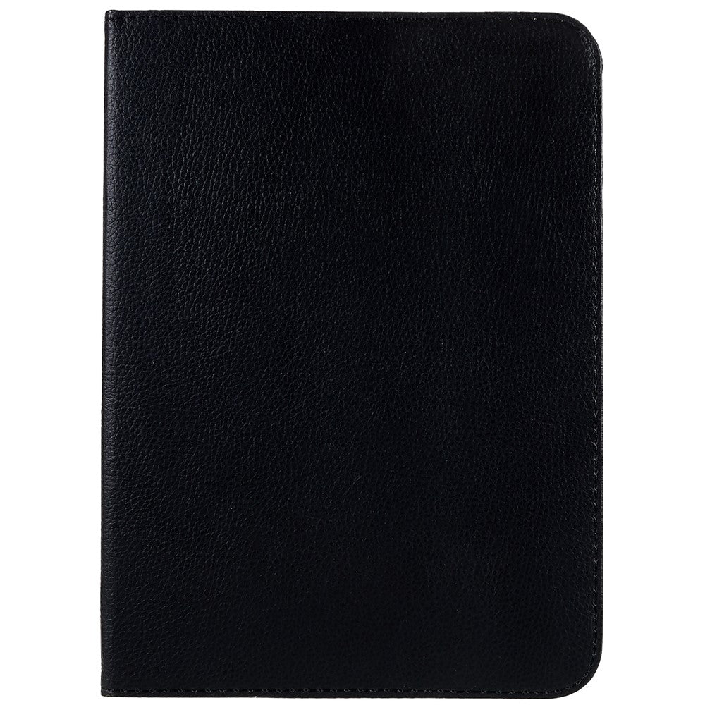 For iPad (2025) / 10.9 (2022) Protective Case Rotary Stand PU Leather Tablet Cover with Elastic Band - Black