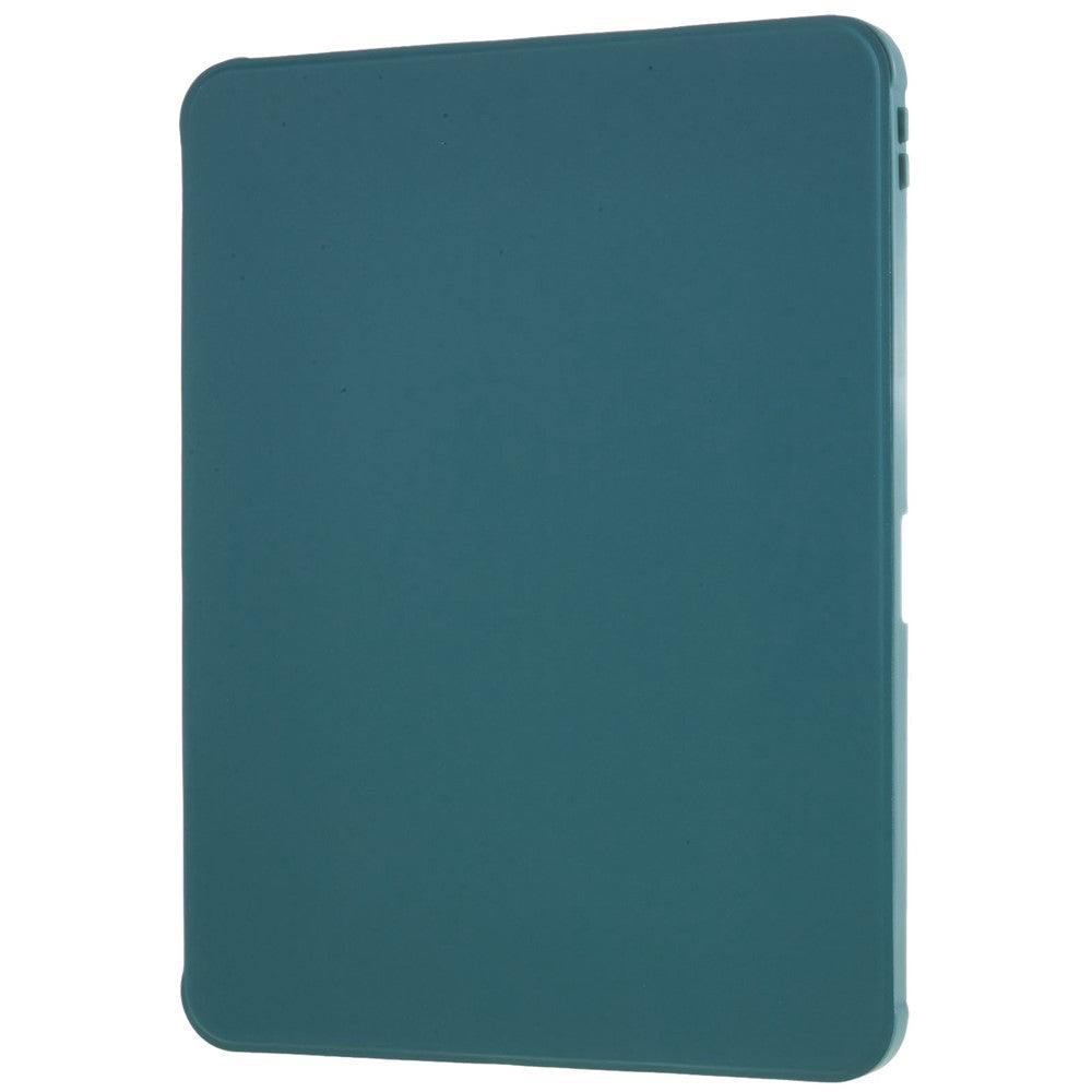 For iPad Air 11 (2025) / (2024) / Air (2022) / (2020) Auto Wake and Sleep Tablet Case Kickstand PU Leather Cover - Midnight Green