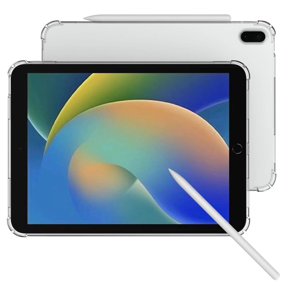 For iPad (2025) / iPad 10.9 (2022) Soft TPU Transparent Case Corner Protection Back Cover Shell