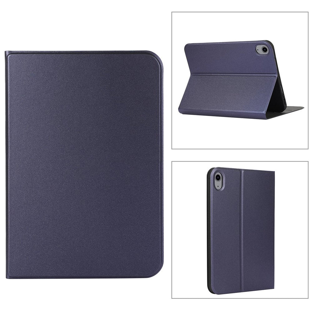 For iPad (2025) / 10.9 (2022) Case PU Leather Adjustable Stand Tablet Protective Cover - Blue