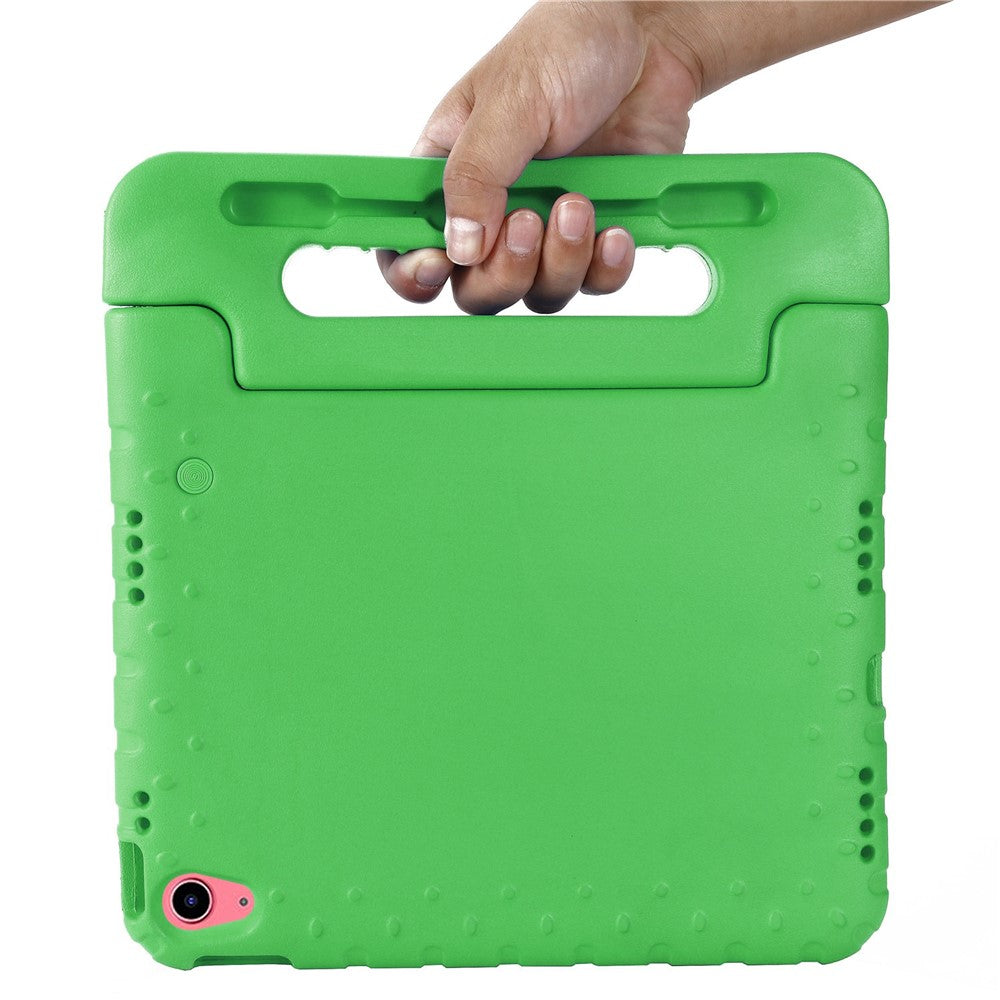 For iPad (2025) / 10.9 (2022) Protective Tablet Cover Case with Kickstand Handle - Green
