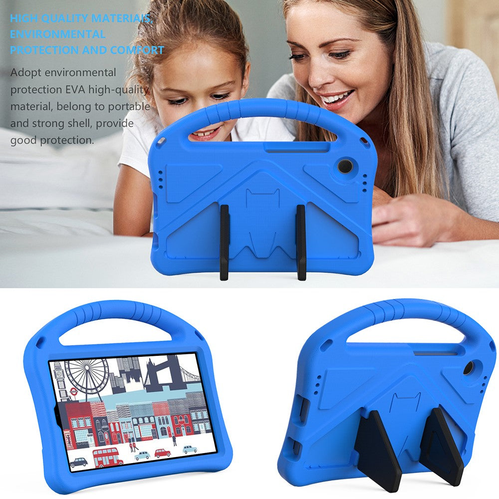 For Samsung Galaxy Tab A11 / A9 Case EVA Grip Handle Kickstand Tablet Cover - Blue