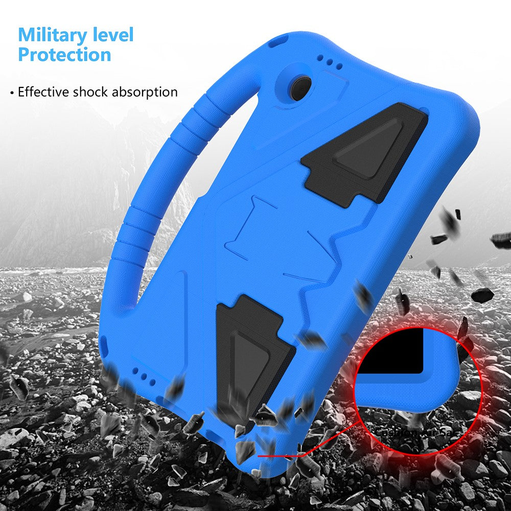 For Samsung Galaxy Tab A11 / A9 Case EVA Grip Handle Kickstand Tablet Cover - Blue