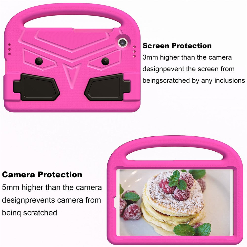 For Samsung Galaxy Tab A11 / A9 Case Sparrow Style EVA Tablet Cover with Kickstand - Rose