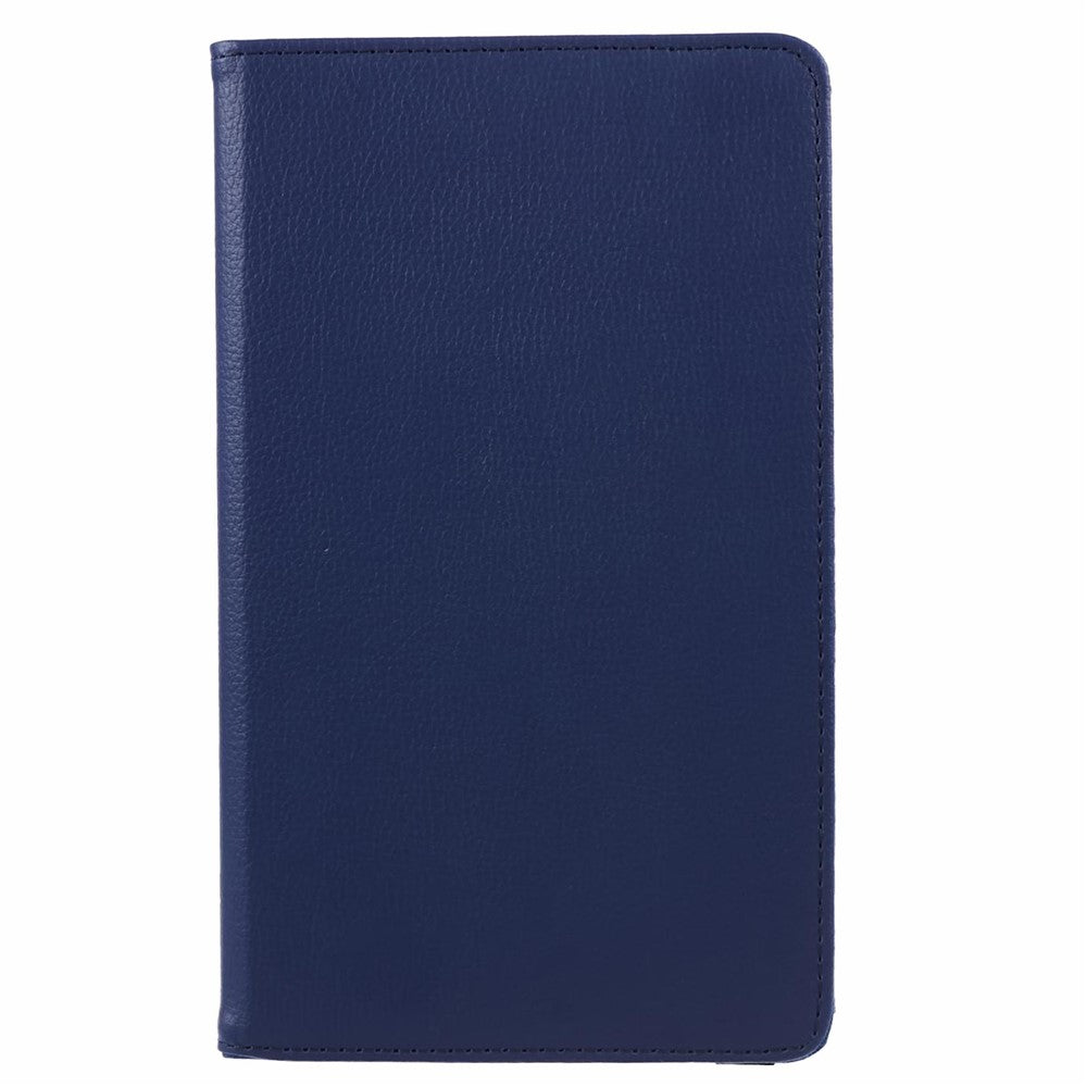 For Samsung Galaxy Tab A11 / A9 Case PU Leather Rotating Stand Tablet Cover - Dark Blue