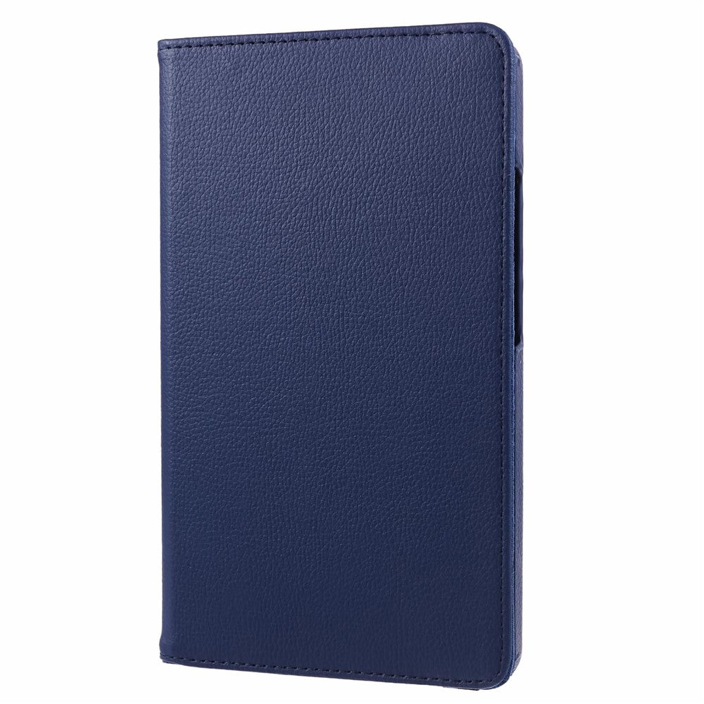 For Samsung Galaxy Tab A11 / A9 Case PU Leather Rotating Stand Tablet Cover - Dark Blue
