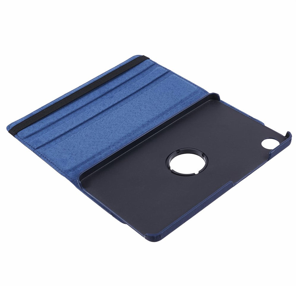 For Samsung Galaxy Tab A11 / A9 Case PU Leather Rotating Stand Tablet Cover - Dark Blue