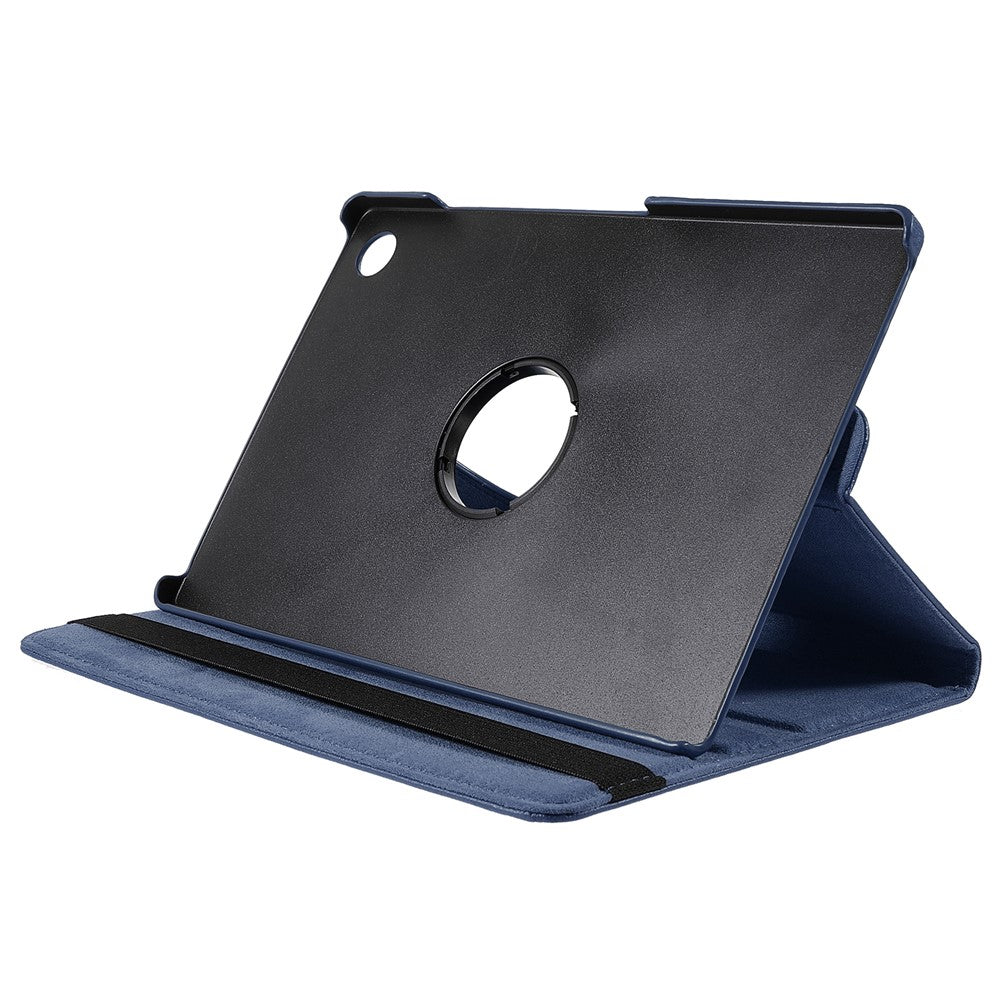 For Samsung Galaxy Tab A9+ Case Tablet Leather Cover with Rotating Stand - Dark Blue