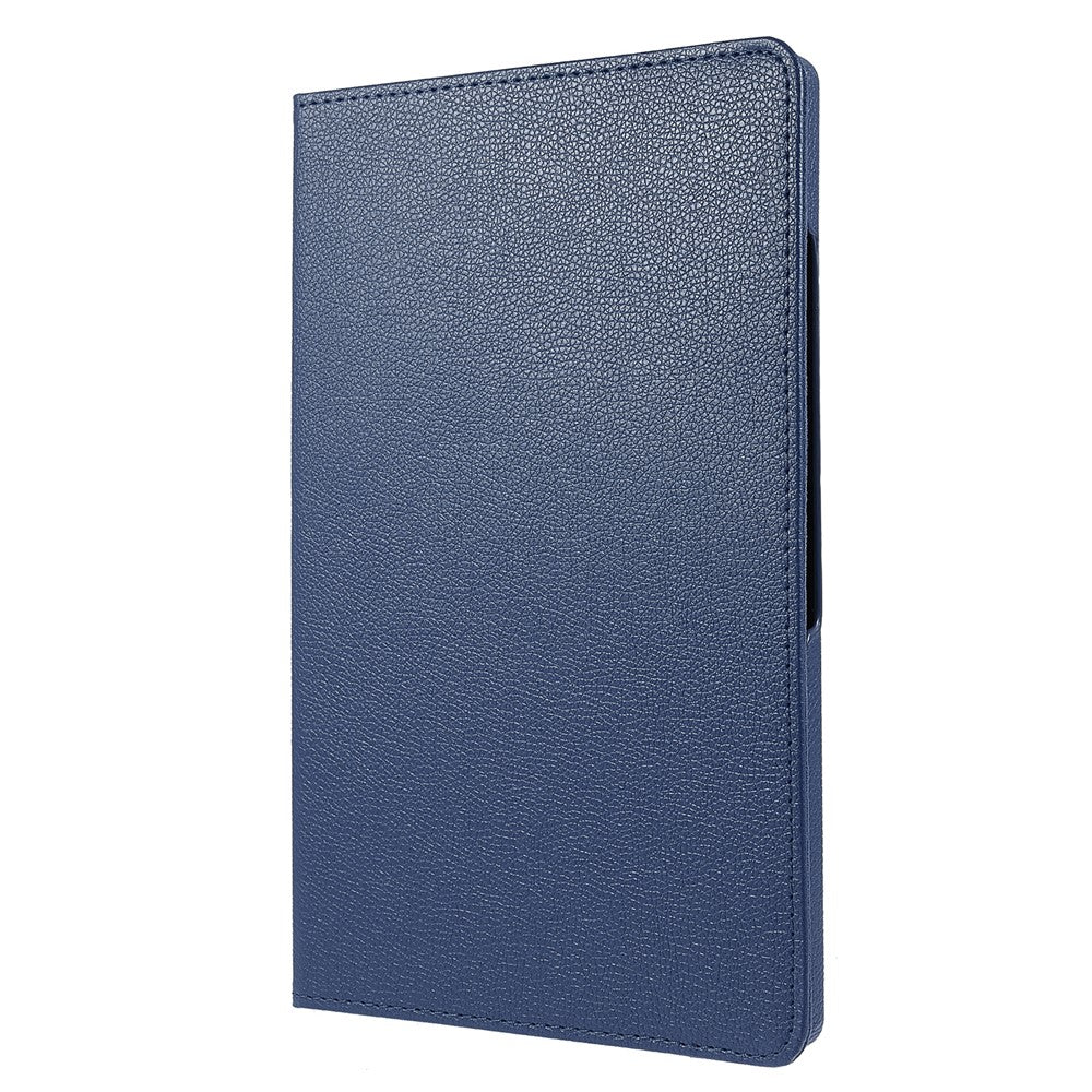 For Samsung Galaxy Tab A9+ Case Tablet Leather Cover with Rotating Stand - Dark Blue
